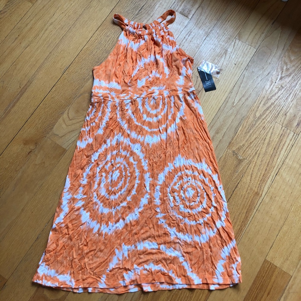 NWT INC halter dress, sz Medium